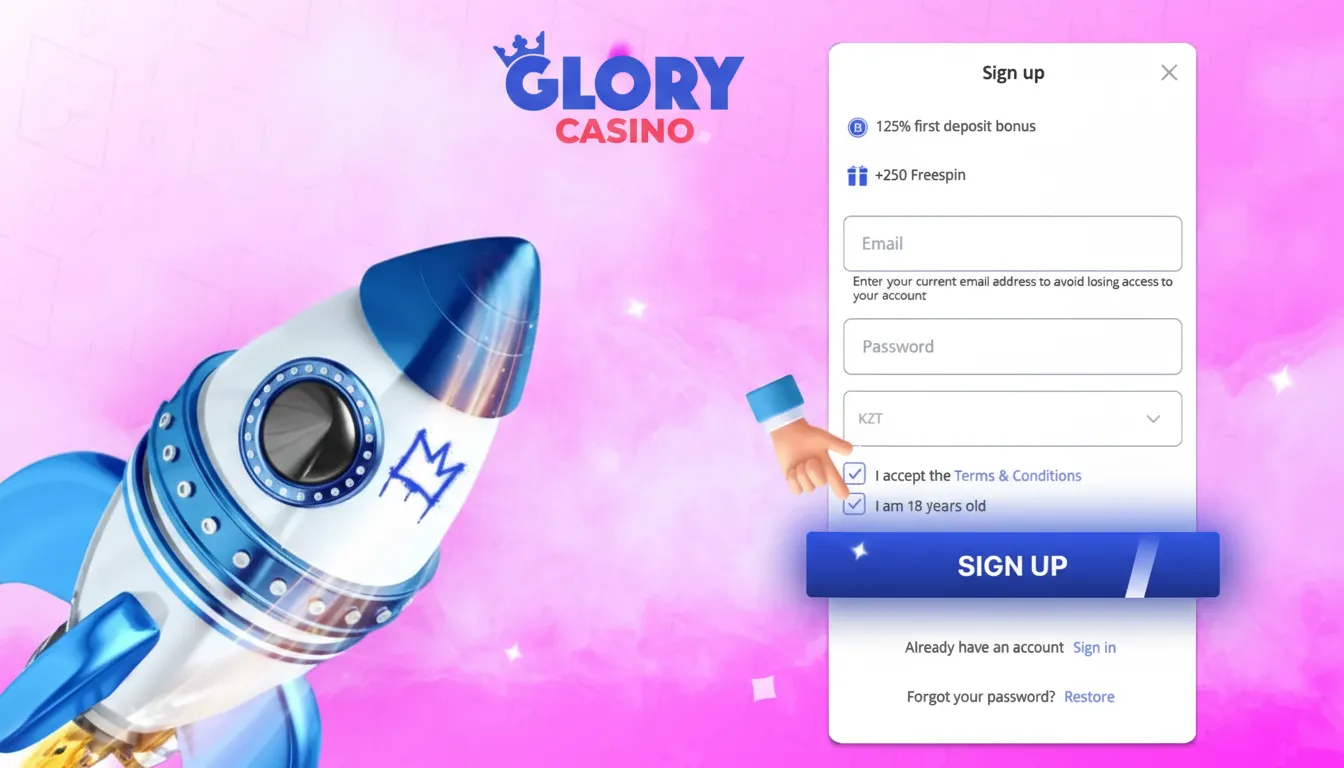 glory casino sign up